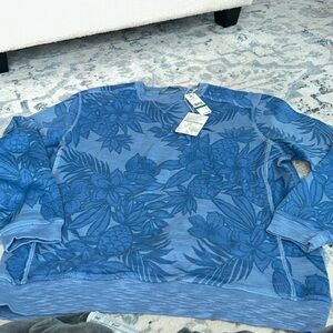 Tommy Bahama Tobago Bay Pima Breezer crewneck sweatshirt.Size large NWT